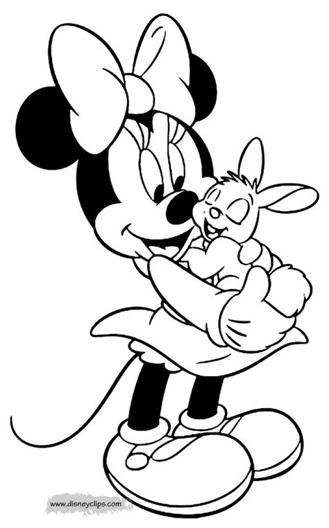 minnie mouse easter coloring pages coloring pages