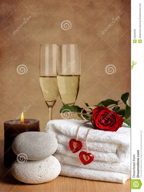 love spa stock image image  celebration focus candle