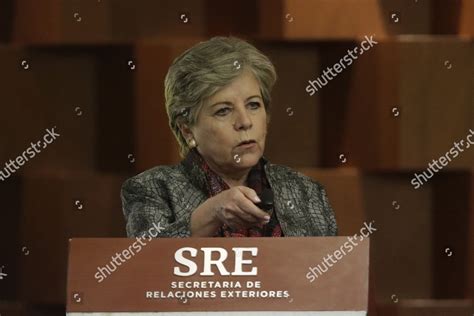 eclac executive secretary alicia barcena speaks editorial stock photo