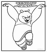 Panda Fu Kung Coloring Pages Printable Kids Cool2bkids Po Print Color sketch template