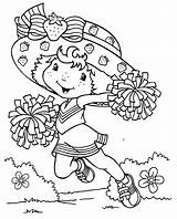 Coloring Strawberry Pages Shortcake Cartoon sketch template