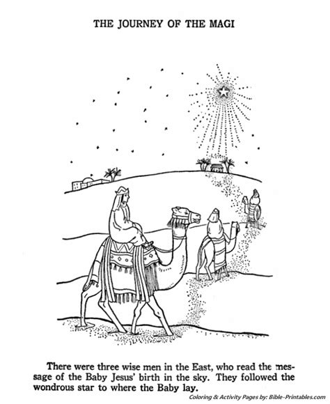 birth  jesus  testament coloring pages  journey