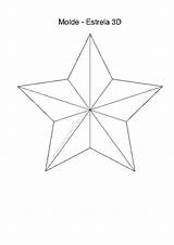 Estrela Molde Recortar Construindodecor sketch template