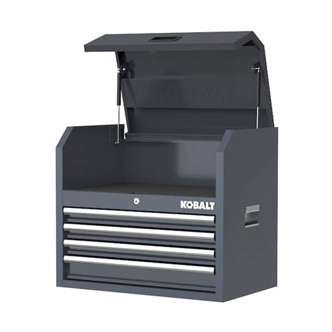 Kobalt 26 In W X 22 In H 4 Drawer Steel Tool Chest Gray In The Top