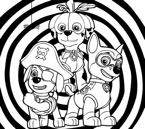 halloween coloring pages paw patrol paw patrol coloring pages