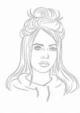 Coloring Billie Eilish Pages Printable Kids Colouring Draw Choose Board Twitter sketch template