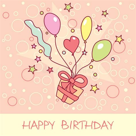 happy birthday card stock vector illustration  candy