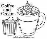 Drawing Coffee Coloring Pages Hot Drink Color Kids Printable Chocolate Cream Getdrawings Hard Clipart Beverage Jolly Rancher Maintain Afternoon Output sketch template