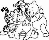 Coloring Friends Animal Hug Pages Cartoon 08kb 2507 Wecoloringpage Drawings sketch template