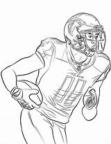 Coloring Jones Nfl Julio Pages Printable Football Drawing Kids Sports Categories sketch template
