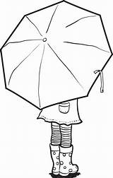 Umbrella Coloring Pages Sheets Kids Craft Preschool Colouring sketch template