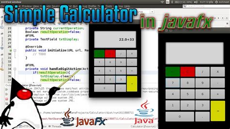 calculator  javafx  source code youtube