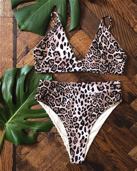 sexy push up brazilian bikini set leopard print bikinis swimsuit women