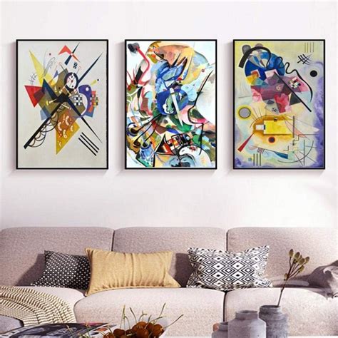 quadri famosi astratti famosi su tela dipinti su tela wassily kandinsky poster wall art picture