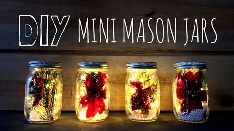how to make mini christmas mason jars fairy lights