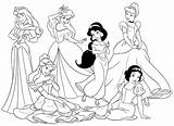 Princesas Colorear Princesa Desenho Gratistodo Princesasdisney Myify Bebeazul Disneyprincess Juntas Giztab Acessar Muitochique Escolha sketch template