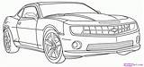 Camaro Car Draw Chevy Coloring Drawing Pages Outline Cars Step Drawings Sketch Cool Sports Kids Gif Chevrolet Dragoart Ss Race sketch template