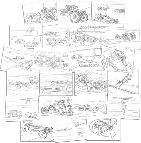 rc car coloring page printable