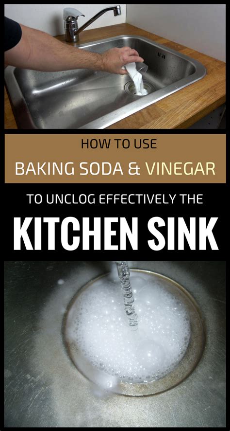 baking soda  vinegar  unclog effectively  kitchen
