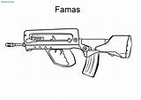 Ausmalbilder Armi Waffen Colorare Ausdrucken Armas Mp7 Ausmalen M16 Drucken sketch template