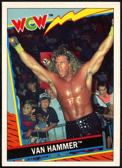 wcw trading cards topps van hammer  pro wrestling fandom