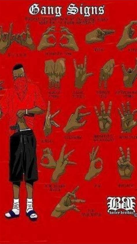 gang signs hand signals