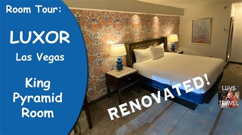 luxor room  newly remodeled king pyramid room review youtube