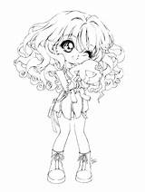 Coloring Chibi Pages Girl Maruko Fox Chan Gaddynippercrayons Anime Cute sketch template