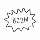 Explosion Boom sketch template