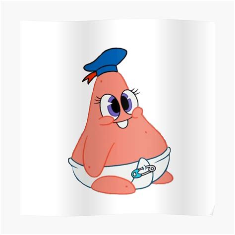 baby patrick poster  pgracew redbubble
