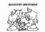 Christmas Coloring Religious Pages Catholic Clip Kids Jesus Clipart Color Print Printable Getdrawings Cattle Drive Cliparting Xtras Pdf sketch template