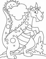 Coloring Pages Cute Dinosaur Dinosaurs Cartoon Clip Popular Library Clipart Coloringhome sketch template