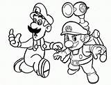 Coloring Pages Mario Super Games Luigi Brothers Game Printable Hunger Kids Clip Books Popular Coloringhome sketch template