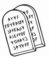 Clipart Stone Tablet Tablets Commandments Ten Clip Clipground sketch template