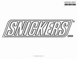 Snickers Logodix sketch template