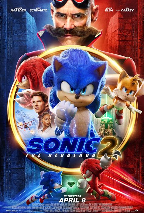 Buy Sonic The Hedgehog 2 2022 Animated Movie Poster Unframed Wall Art