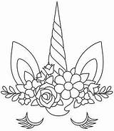 Unicorn Coloring Pages Face Embroidery Cute Unique Printable Unicorns Urbanthreads Kids Designs Drawing Patterns Enchanting Easy Urban Threads sketch template