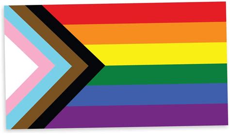 progress pride flag lgbtq poc transgender flag vibrant