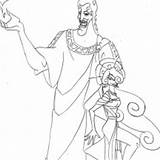 Hades Underworld Coloring Pages Megara King Netart Template Sketch sketch template