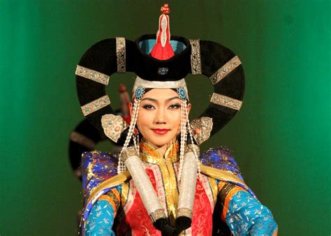 local style traditional headdresses   mongolian women