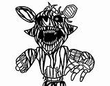 Nights Foxy Five Coloring Freddy Terrifying Freddys Colorear Pages Coloringcrew Book sketch template