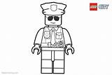 Lego Police Coloring City Pages Printable Kids Adults sketch template
