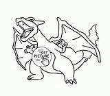 Coloring Pokemon Charizard Pages Characters Kids Wuppsy Printables Evolution sketch template
