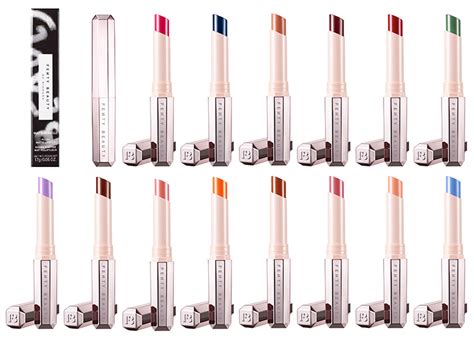 see 9 of fenty beauty s new mattemoiselle lipsticks on