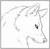 Lineart Canine sketch template