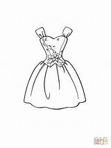 Coloring Dress Pages Beautiful Printable Dresses Color Colorir Para Wedding Vestido Drawing sketch template