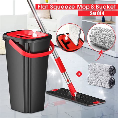 home flat floor mop  bucket setwash dry mop  cleaning drying wringing mop bucket