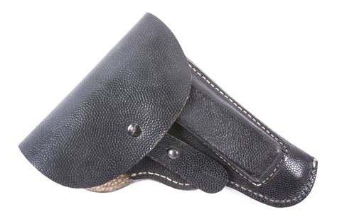 cz  black pebbled leather holster marked rbnr fjm