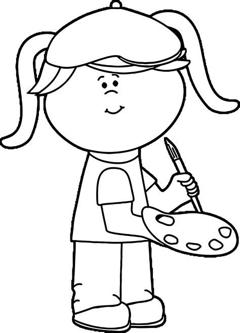 painter coloring pages coloring pages