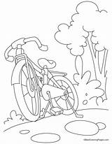 Bicycle Bestcoloringpages Popular sketch template